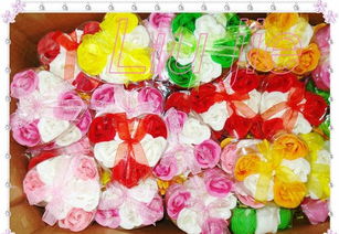 【七夕婚慶優選】24朵心形玫瑰香皂花 批發價格、廠家直供與禮品花卉銷售全解析